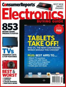 Consumer Reports- Electronics Buying Guide 2011