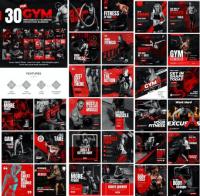 GraphicRiver - 30-Instagram & Facebook Fitness GYM Banners 28501769