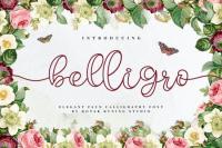 Belligro - Outline Script Font