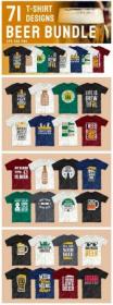 Beer Slogan T-shirt Designs Bundle 5764031