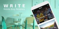 ThemeForest - Write v1.0 - Mobile Blog Template - 20145177