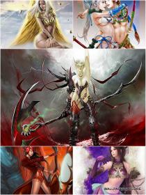 30 Sexy Fantasy Mythical Girls 3D Wallpapers