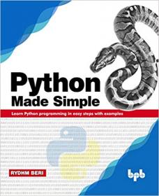 Python Made Simple - Learn Python programming in easy steps with examples