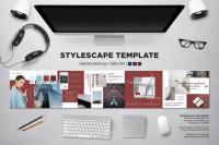 CreativeMarket - Stylescape - Moodboard Template 05 5498550