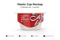 CreativeMarket - Matte Yogurt Cup Mockup 5514632