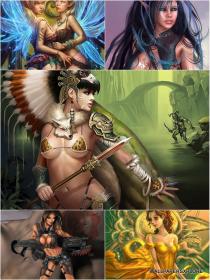 30 Sexy Fantasy Mythical Girls 3D Wallpapers