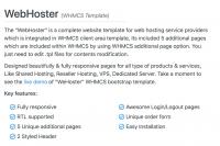 WebHoster -  WHMCS Template