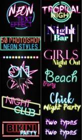 GraphicRiver - Neon Text Effect - 50 Photoshop Neon Styles 29048388