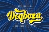 Deqboza - Retro Bold Script Font