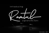 Ramtul - Signature Font