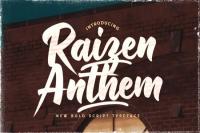 Raizen Anthem - Bold Script Font