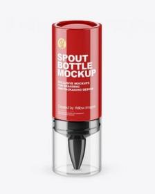 Glossy Spout Bottle Mockup 66372