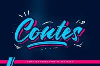 Contes Brush Font