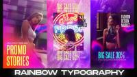 MotionArray - Rainbow Typography Stories - 843923