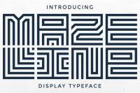 Maze Line - Unique Display Font