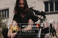 6 Moody Man Portrait Lightroom Presets + Mobile