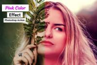 CreativeMarket - Pink Color Effect Photoshop Action 4910888