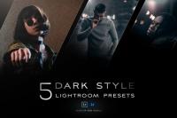 CreativeMarket - 5 Dark style Lightroom presets 5106345