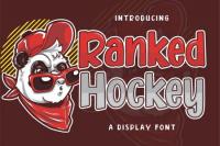 Ranked Hockey Display Font