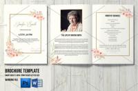 CreativeMarket - Funeral Program Template - V1001 4536035