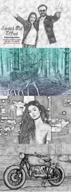 CreativeMarket - Sketch Oil Effect Photoshop Action 5639205