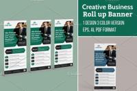 CreativeMarket - Business Roll Up Banner 5635686