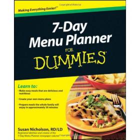 7-Day Menu Planner For Dummies 2010 -Mantesh