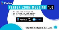 CodeCanyon - Perfex Zoom Meeting Module v1.0 - 27664874