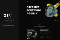 ThemeForest - Zev v1.0.0 - Creative Personal Portfolio Template Kit - 29504122