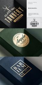 Hot Foil Stamping Logo Mockup