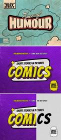 Comic Book Text Effect PSD Template