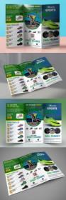 Sports Shoes Tri-Fold Brochure PSD Template