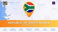 Videohive - South Africa Map - Republic of South Africa Travel Map 29898312