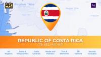 Videohive - Costa Rica Map - Republic of Costa Rica Travel Map 29973955