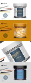 CreativeMarket - Transparent Jar with Tablets Mockup 5612998