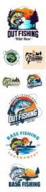 Bass fishing logos design company business