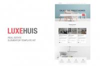 ThemeForest - Luxehuis v1.0.0 - Real Estate Elementor Template Kit - 30050925