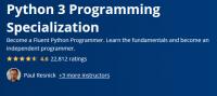 Coursera - Python 3 Programming Specialization