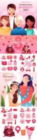 Happy Women's Day March 8 design illustrations 4