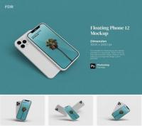 Floating Phone 12 Mockup