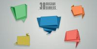 Videohive - 30 Origami Banners 10741264