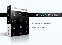 50 + Abstract Light Shapes PNG Pack