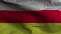 Videohive - North Ossetia Flag Textured Waving Background 4K 30305996