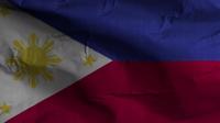 Videohive - Philippines Flag Textured Waving Background 4K 30306140