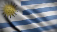 Videohive - Uruguay Flag Textured Waving Close Up Background HD 30306111