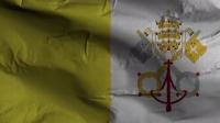 Videohive - Vatican City Holy See Flag Textured Waving Background 4K 30306115