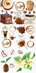 Watercolor Coffee Clipart, Coffee Png 8518442