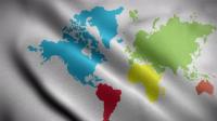 Videohive - World Map White Color 01 Flag Close Up 4K 30443340