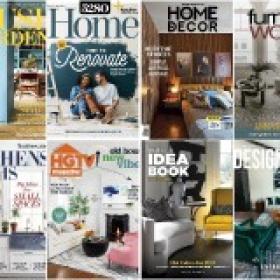 24 Assorted Interiors Designs and Homes Magazines Collection 2021