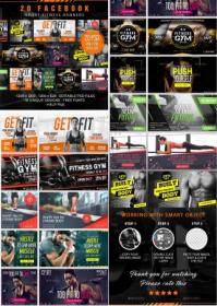 GraphicRiver - 20 Facebook Sport Fitness Banners 30127784